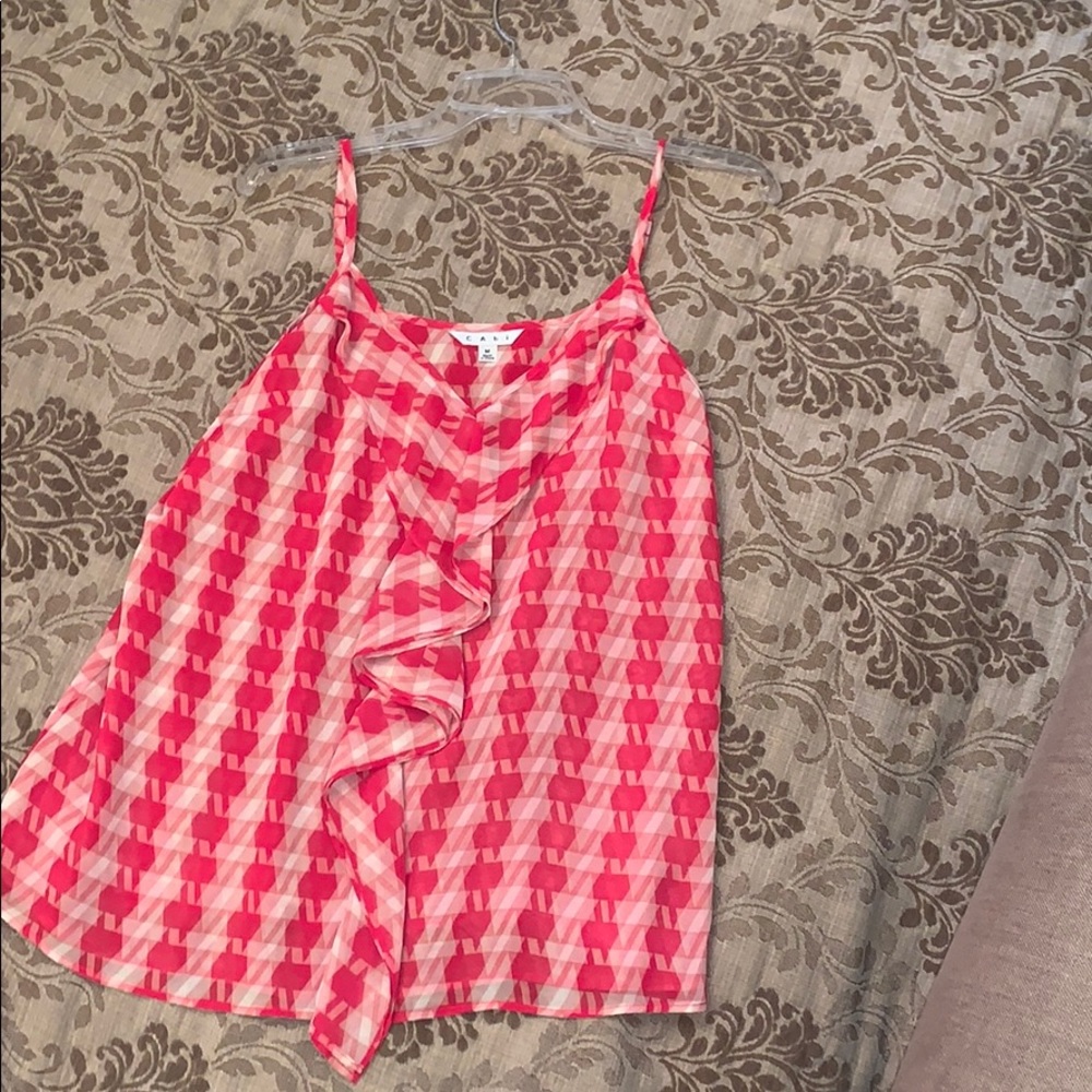 Hot pink CAbi spaghetti strap tank top